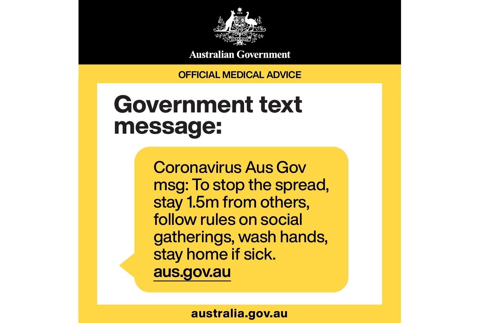 aus text message